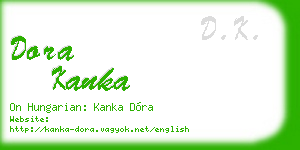 dora kanka business card