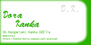 dora kanka business card